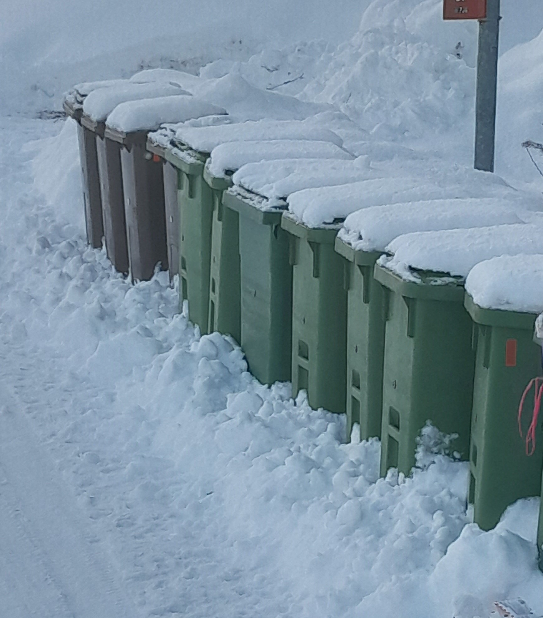 Sophämtning vid vinterväglag 